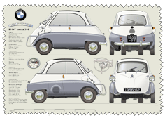 BMW Isetta 300 (4 wheel) 1957-62 Glass Cleaning Cloth